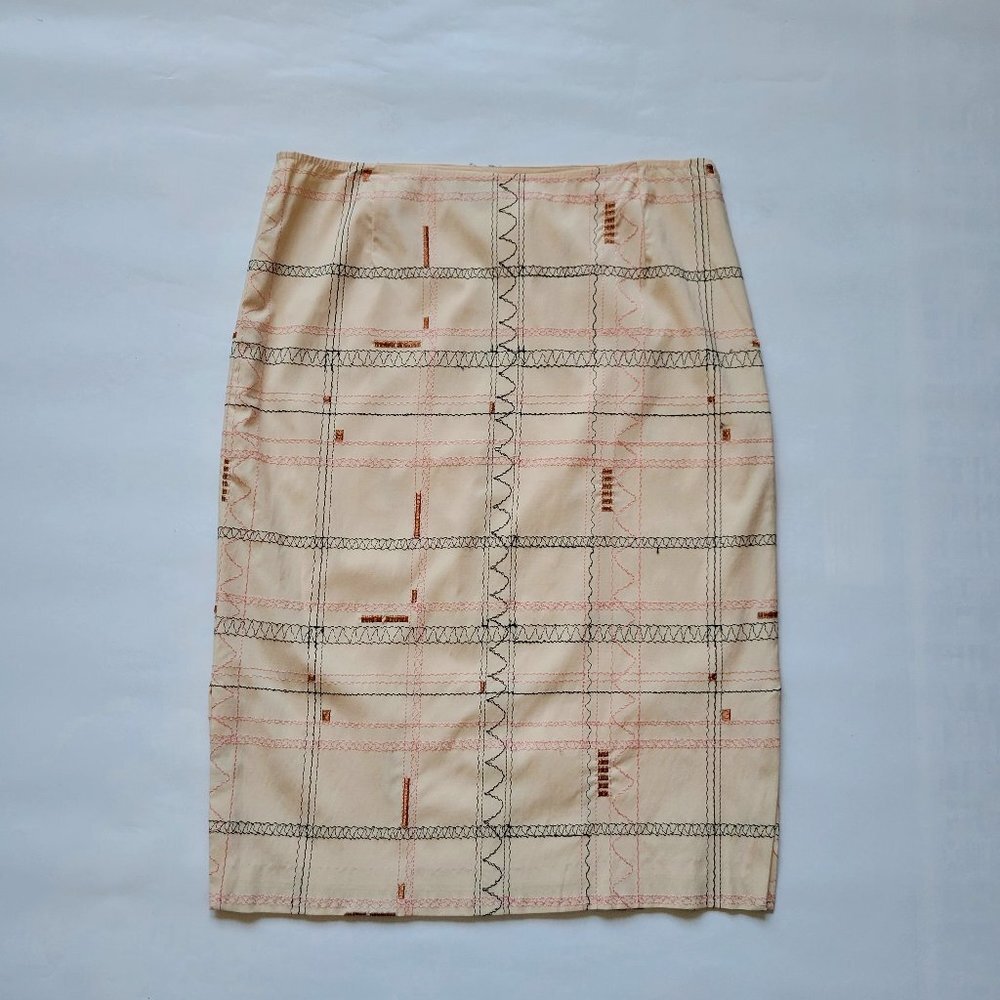 TOCCA WOMENS EMBROIDERY PENCIL SKIRT SIZE 10